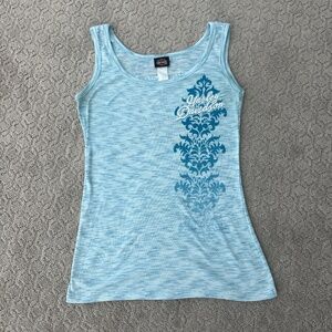 Cute tropical design Carly Davidson tank top